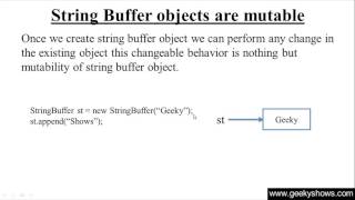 242. String Buffer objects are mutable in Java Programming (Hindi)