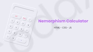 Neumorphism Calculator Speed Code | HTML - CSS - JS