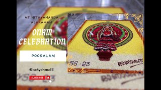 Onam Pookalam Competition 2023 @ Nithyananda Ashram, Kanhangad