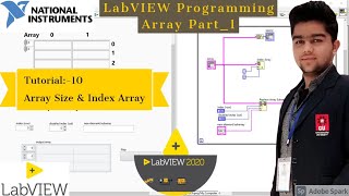 LabVIEW | LabVIEW Array Size & Index array | LabVIEW Programming Array Part 1 | LabVIEW Arrays