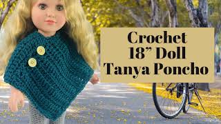 How To Crochet 18” Doll Poncho