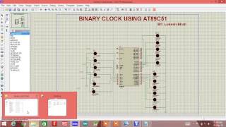 How to make binary clock using AT89C51 microcontroller