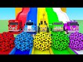 Rescusing Fire Truck With Baby Sam And Color Slide | Funny Kids Song And Nursery Rhymes