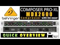 Behringer Composer MDX2600 2-Channel Compressor with De-esser: Quick Overview