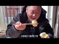 fat dragon and his son’s lunch 3 packs of instant noodles 2 steamed buns and fried eggs it’s fun