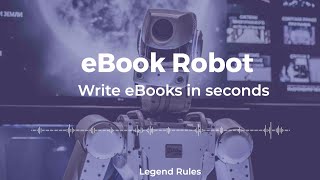 World's First eBook #Robot that can write any eBook in seconds: Aera Robot 1.0 Demo