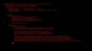 1H Long Relaxing Coding Screensaver Encrypted Programming Code Video VJ Loop no sound, no music