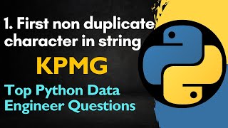 Python Coding Interview | First Unique Character in a String