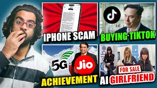 iPhone SMS Phishing, Elon Musk Buying Tiktok, VI Share Skyrocket, Jio Made History, GF Robot 4 Sale