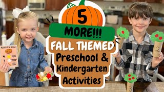 Final 5 Cheap Fall Themed Learning Activities for Preschoolers and Kindergarteners (Part 2 of 2)