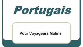 Apprendre le portugais - les mots de base