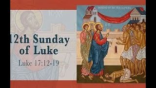 12th Sunday of Luke - Sunday, January 19, 2025