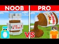 NOOB vs PRO: NUTELLA House Build Challenge in Minecraft