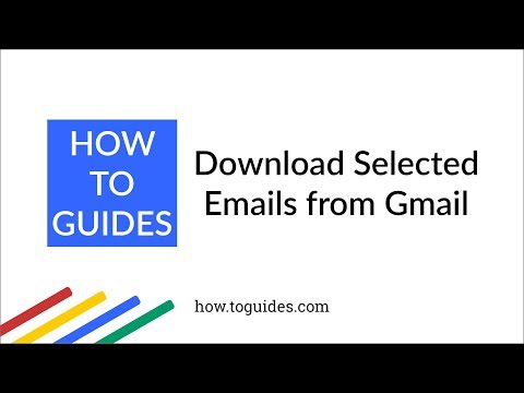 How do I download a group of emails in Gmail?