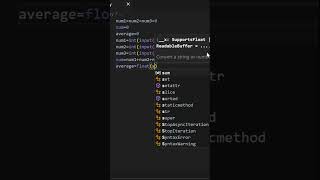 How to find average of numbers in Python || #coding #python #shorts