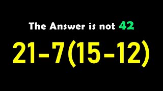 This Simple Math Problem Fools Everyone!
