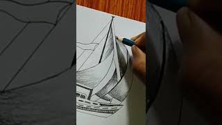 Ship Drawing Easy #shorts