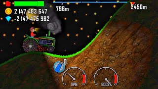 hill climb racing - tractor on night 🌃 | android iOS gameplay  #491 Mrmai Gaming