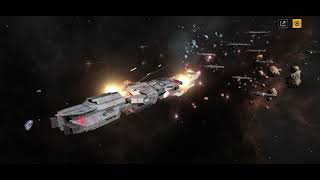 massive fleet battle, and surprise counterattack (infinite lagrange)