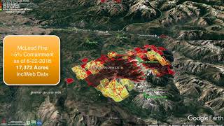 Washington Wildfire Fly Through 8-23-2018