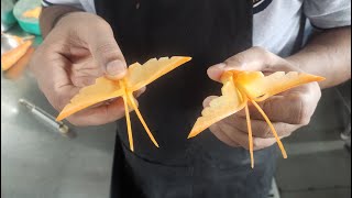 butterfly garnish with carrot 🥕🥕🥕 very simple and easy,🦋🦋🦋🦋🦋🦋🦋#shorts