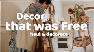 Finding FRUGAL & FREE Home Decor and Decorating With It!