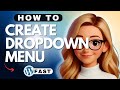 How to Create a Dropdown Menu in WordPress - 2025