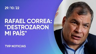 Rafael Correa: "El gobierno de Lasso destrozó mi país"