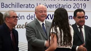 Reciben estudiantes el Reconocimiento al Mérito Académico en el Bachillerato Universitario 2019