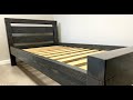 DIY Farmhouse Bed Frame For $100