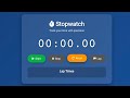 Stopwatch Project in JavaScript | Build Stopwatch Using HTML CSS JavaScript | web development proj