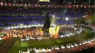 Olympics opening ceremony. Voldemort arises, dozens of Mary Poppins figures descend