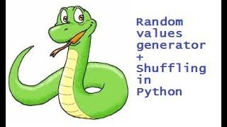 Random value generator and shuffling in python