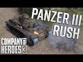 PANZER RUSH! Panzer III Rush Build Order & 1v1 Match Analysis for the Deutches Afrika Korps (DAK)