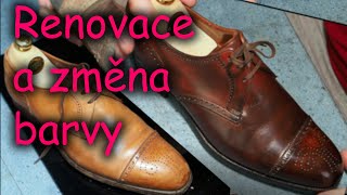 Complete shoe refurbishment and colour change at home / Kompletní renovace a změna barvy bot doma.