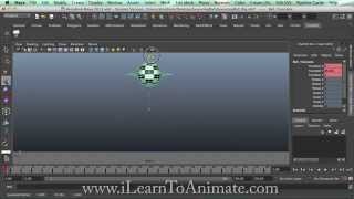 Bouncing Ball Animation Tutorial with Maya 2/8 - Key framing and Animation settings