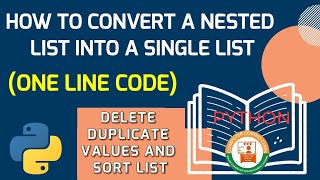 How to Convert Nested List into Single List in Python | Python List Tutorial