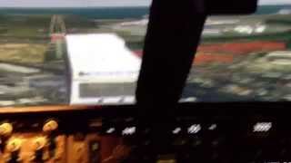 Boeing 777 chasing a bus down an ILS