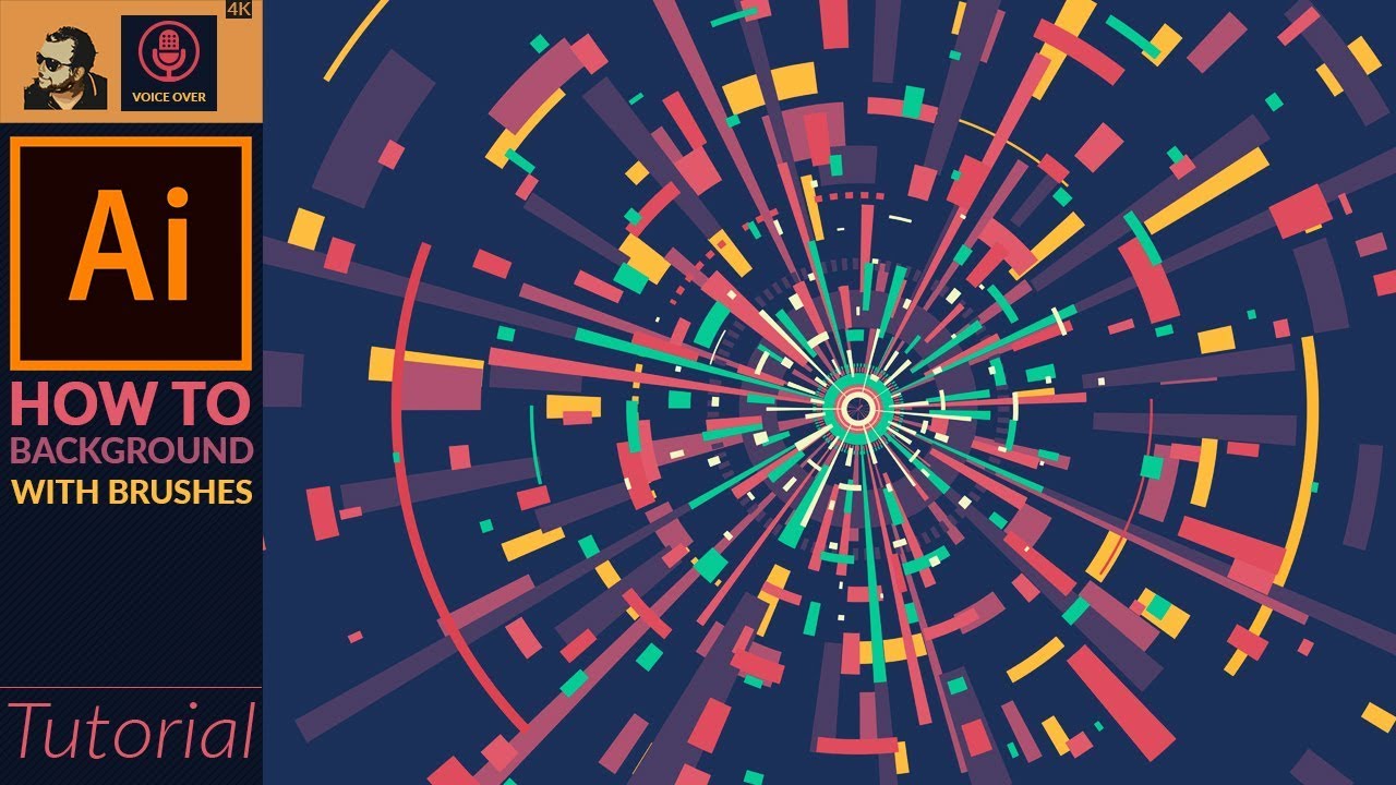 How To Make A Cool Background Using Custom Brushes In Adobe Illustrator