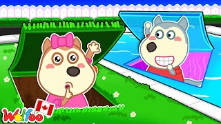 I Built An Underwater House! 💦 Playhouse for Kids 🏠 Fun Playtime Stories 🤩 Wolfoo Kids Cartoon