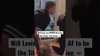 Will Levis hyped AF after being drafted #nfldraft #tennesseetitans #nflmemes