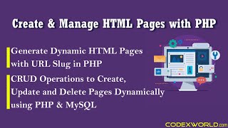 Create and Manage HTML Pages Dynamically with PHP & MySQL