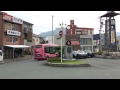 jr伊予大洲駅前の肱南観光バス「ぐるりんおおず」　kounan bus jr iyo ozu station 2014.9