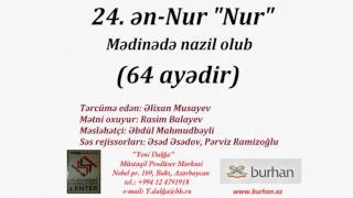 24. ən-Nur (Mənaca tərcümə)