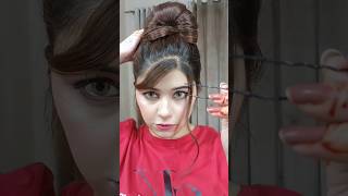 summer Bun Hairstyle Hack Tutorial 🌸#shorts #youtubeshorts #hairstyle