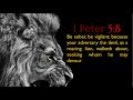 the devil is like a roaring lion dont listen to the roar hd audio of lion roaring