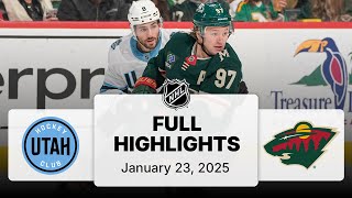 NHL Highlights | Utah Hockey Club vs. Wild | January 23, 2025