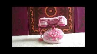 Disney Princess Collection: Pink Diva Furry Phone Telephone with Belle, Snow White, Ariel, etc