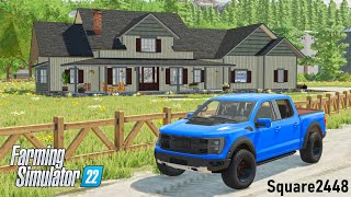 Building A NEW House \u0026 Moving In! | Homeowner | Farming Simulator 22