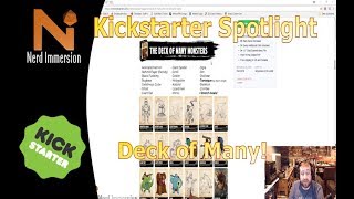 Kickstarter Spotlight-The Deck of Many! | Nerd Immersion